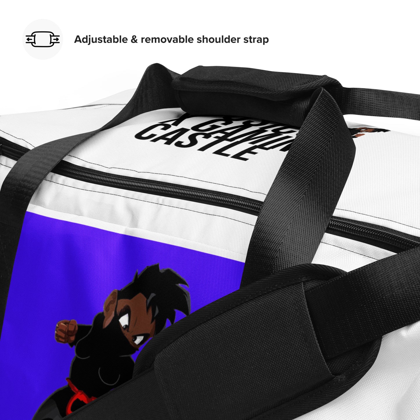 Purple & White Ninja Duffle bag