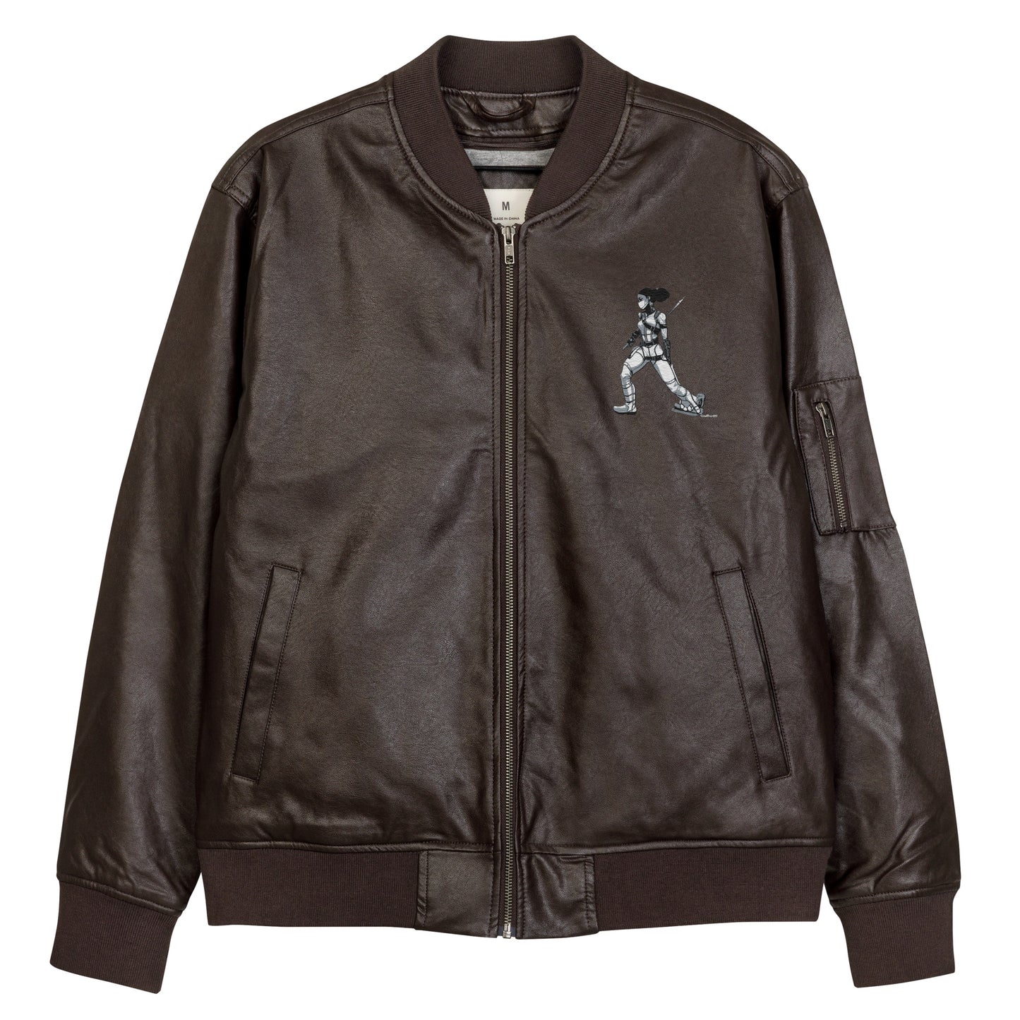 NinjaSquad100 Leather Bomber Jacket