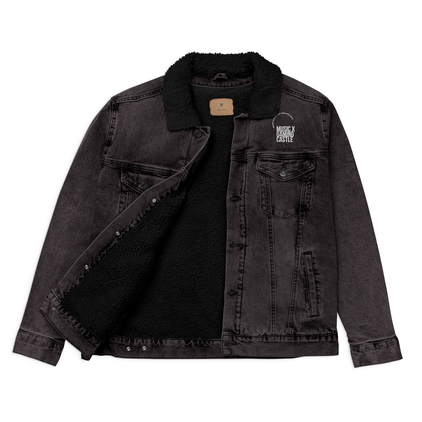 Castle Unisex denim sherpa jacket
