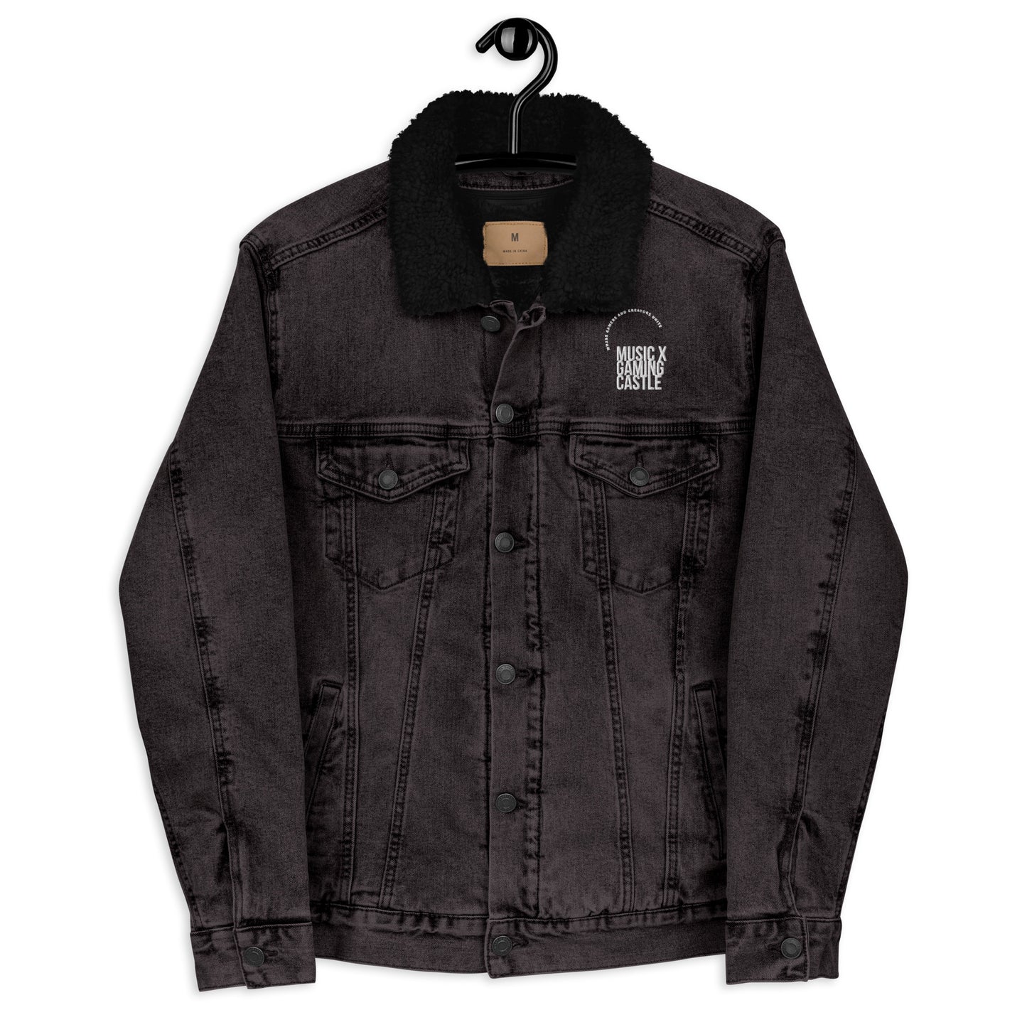 Castle Unisex denim sherpa jacket