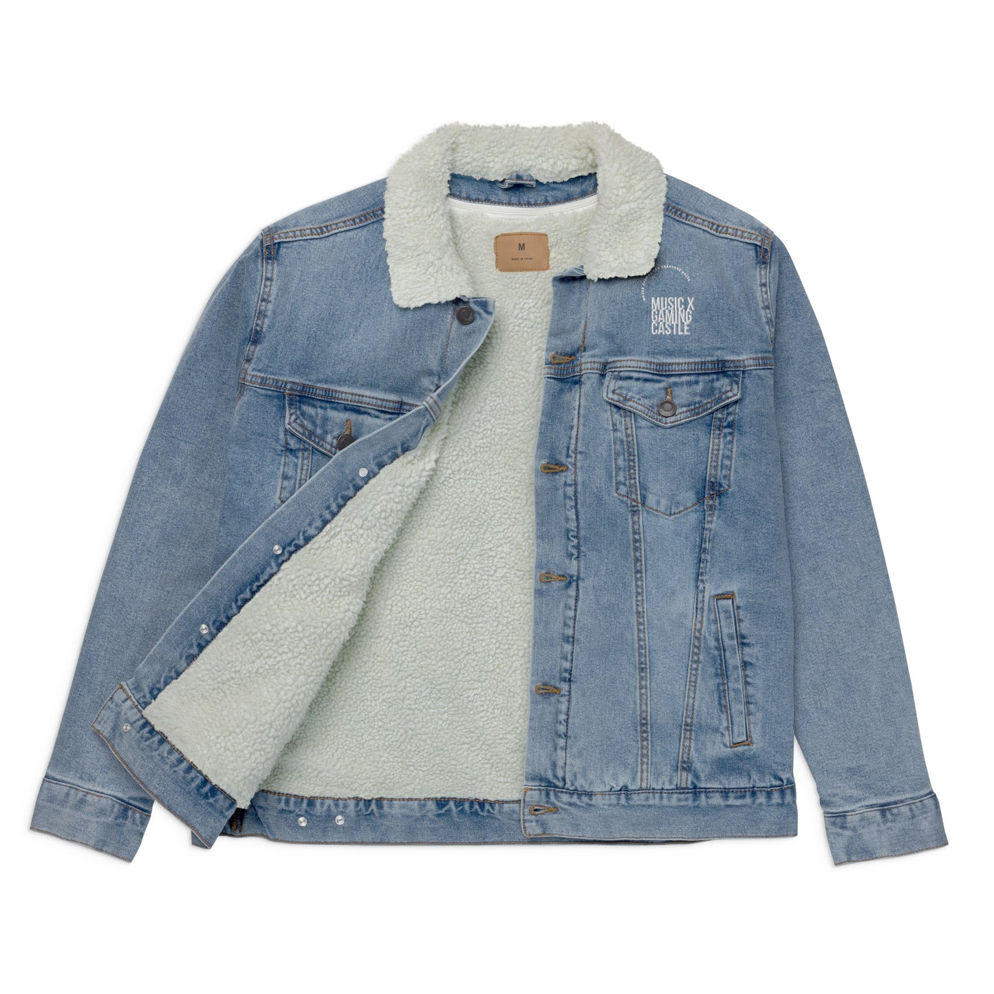 Castle Unisex denim sherpa jacket