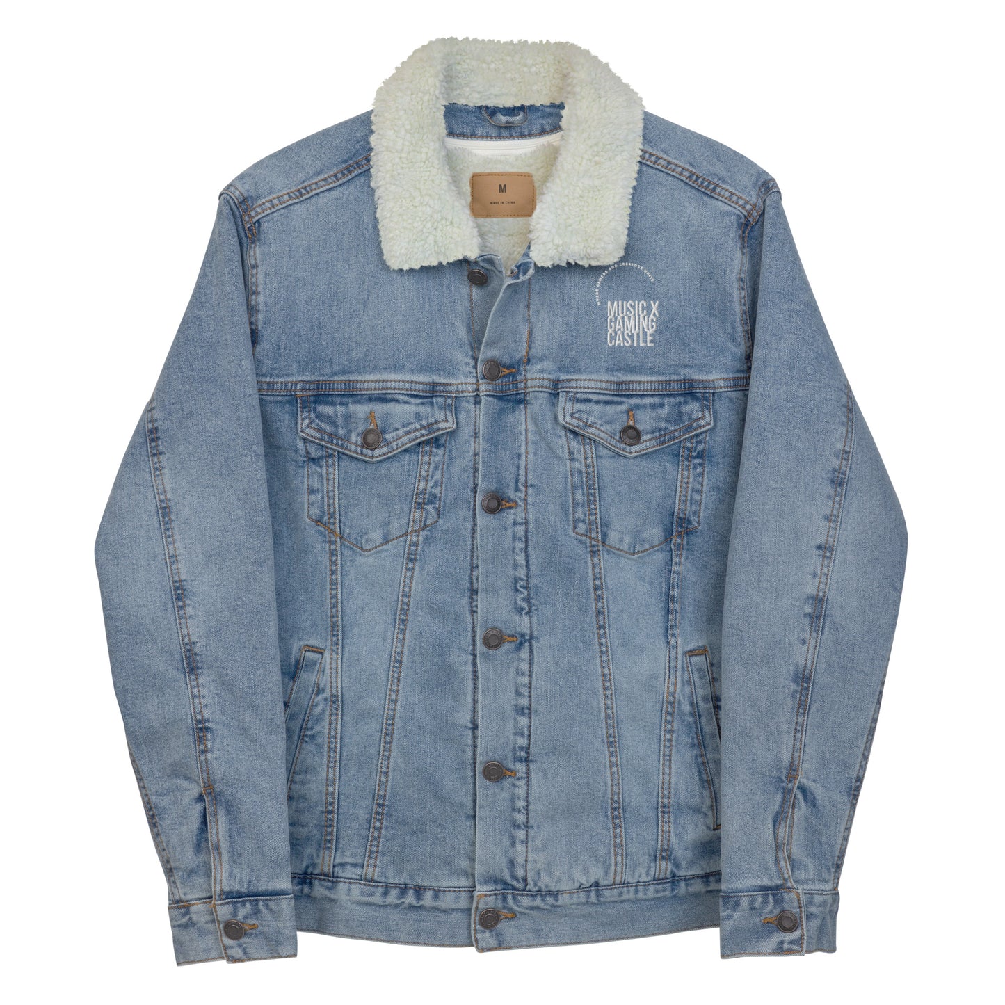 Castle Unisex denim sherpa jacket