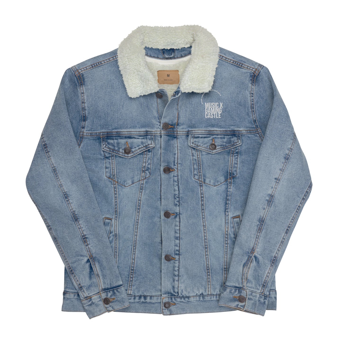 Castle Unisex denim sherpa jacket