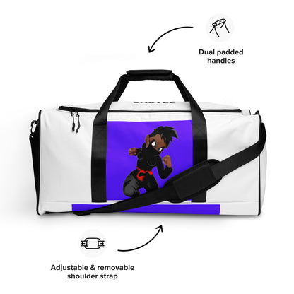 Purple & White Ninja Duffle bag