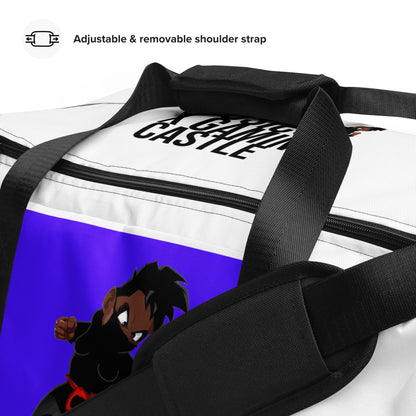 Purple & White Ninja Duffle bag