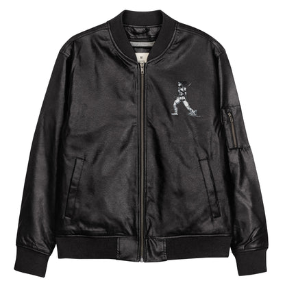 NinjaSquad100 Leather Bomber Jacket