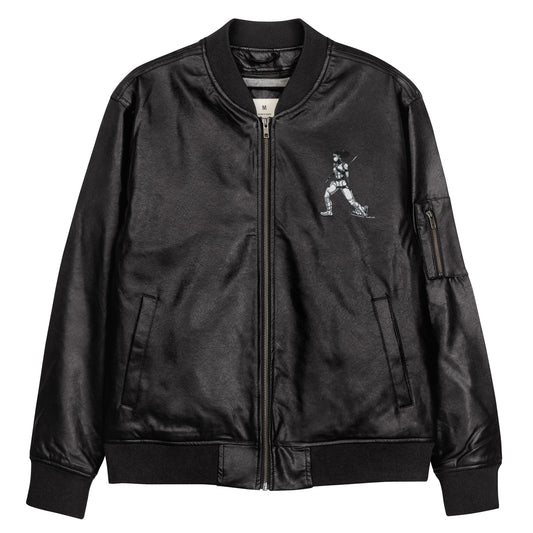 NinjaSquad100 Leather Bomber Jacket