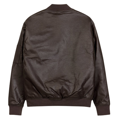 NinjaSquad100 Leather Bomber Jacket