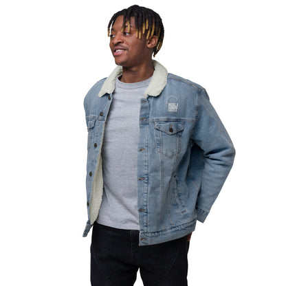 Castle Unisex denim sherpa jacket
