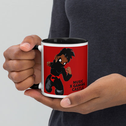 Red Ninja Coffee Mug with Color Inside