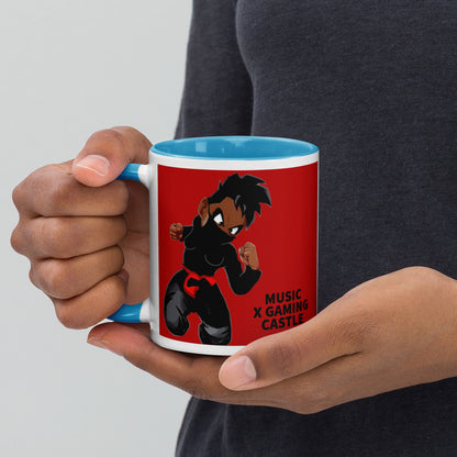 Red Ninja Coffee Mug with Color Inside