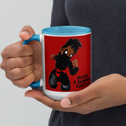 Red Ninja Coffee Mug with Color Inside