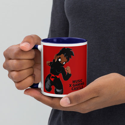 Red Ninja Coffee Mug with Color Inside